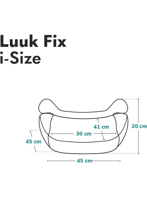 Lionelo LUUK Fix I-Size Isofix ülésmagasító, OUTLET termék