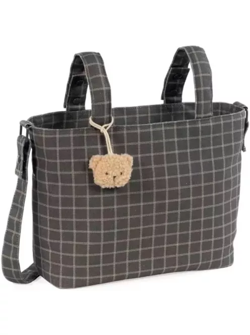 Tartan kockás pelenkázó táska. OUTLET termék