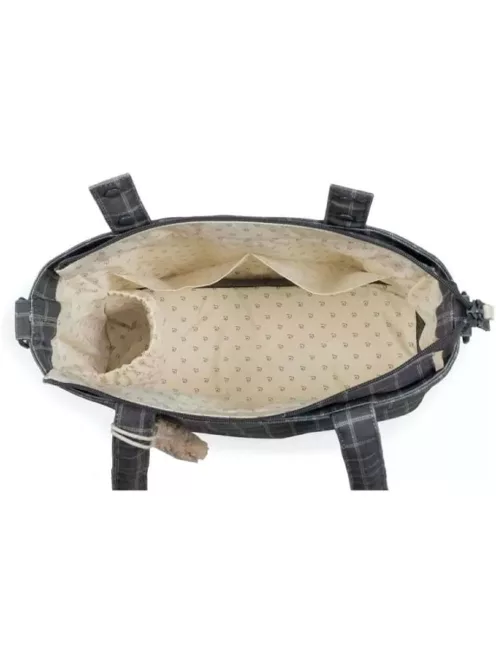 Tartan kockás pelenkázó táska. OUTLET termék