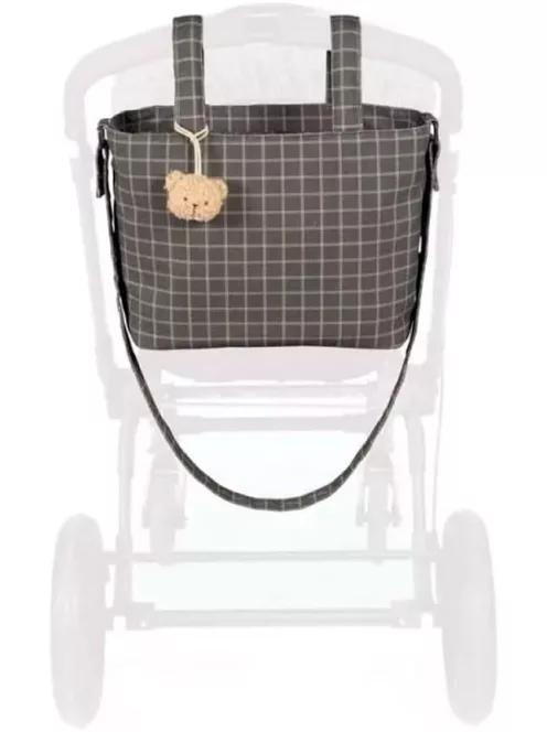 Tartan kockás pelenkázó táska. OUTLET termék