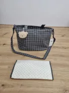 Tartan kockás pelenkázó táska. OUTLET termék