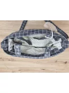 Tartan kockás pelenkázó táska. OUTLET termék