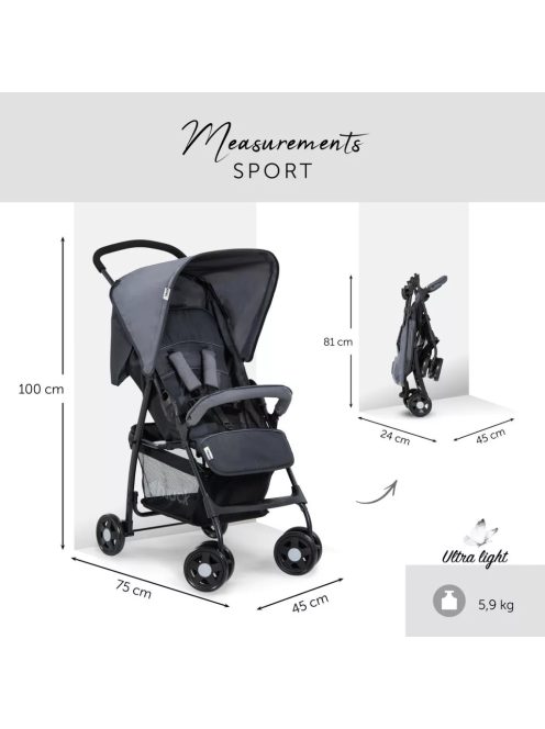 Hauck Buggy Ultra Könnyű babakocsi 18 kg-ig - Outlet termék