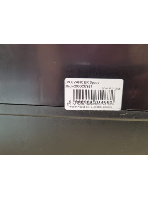 BRITAX RÖMER EVOLVAFIX gyerekülés Isofix 76-150 cm. Outlet termék
