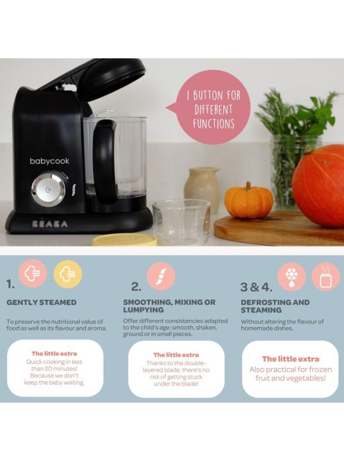 BÉABA Babycook® Solo fekete robotfőző.OUTLET termék