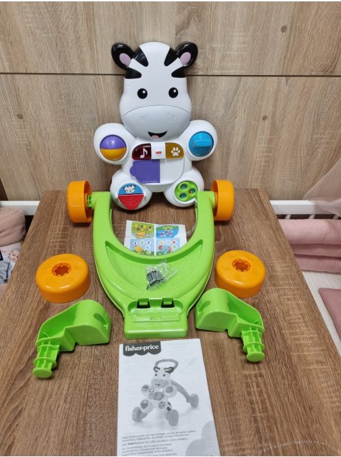 Fisher-Price My Zebra járássegítő NÉMET nyelvű OUTLET termék