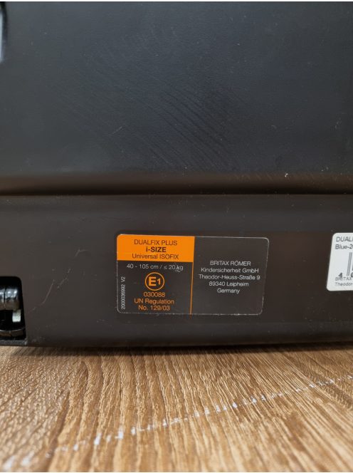 BRITAX RÖMER DUALFIX PLUS Reboarder Gyerekülés. OUTLET termék