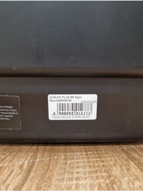 BRITAX RÖMER DUALFIX PLUS Reboarder Gyerekülés. OUTLET termék