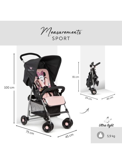 Hauck Buggy Sport, Disney Minnie babakocsi. OUTLET  termék