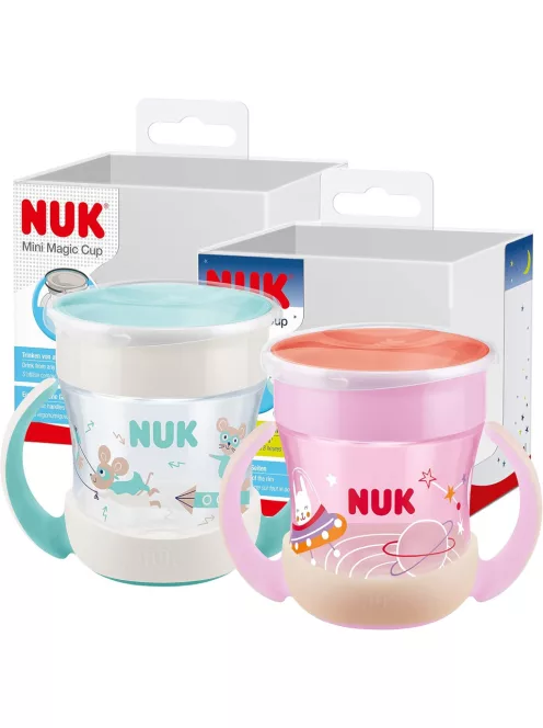 Nuk Mini Magic Cup & Mini MAgic Cup Night itatópohár szett, OUTLET termék