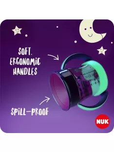   Nuk Mini Magic Cup & Mini MAgic Cup Night itatópohár szett, OUTLET termék
