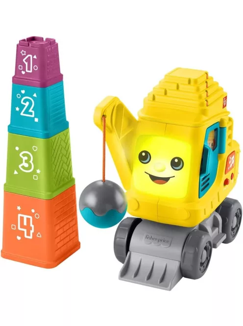 Fisher-Price bontógolyós daru játék, OUTLET termék