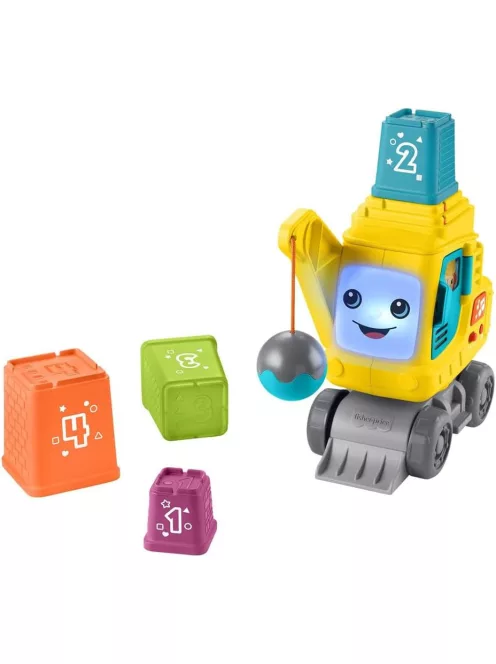 Fisher-Price bontógolyós daru játék, OUTLET termék