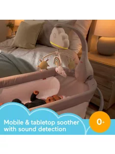   Fisher-Price szivárványos zenélő forgó kiságyra, OUTLET termék