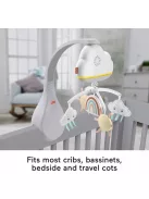 Fisher-Price szivárványos zenélő forgó kiságyra, OUTLET termék