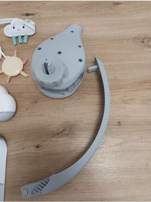 Fisher-Price szivárványos zenélő forgó kiságyra, OUTLET termék