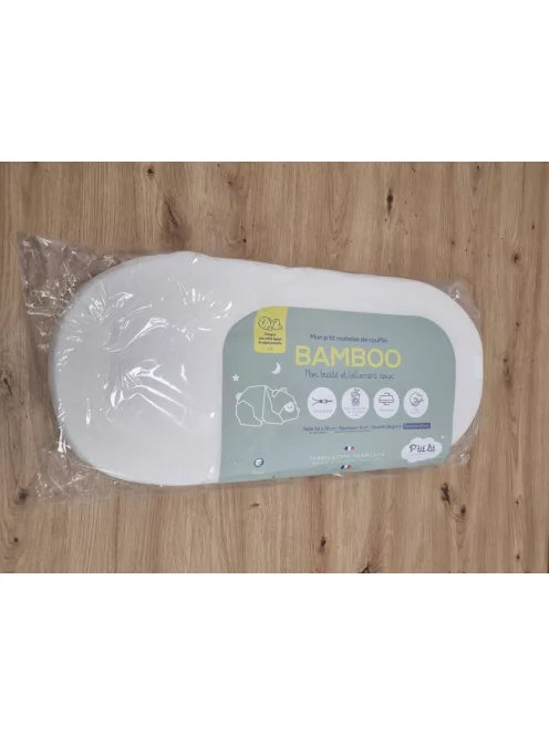 P'tit Lit Bambusz matrac babakocsiba 32x72×4cm-Ecru. OUTLET termék