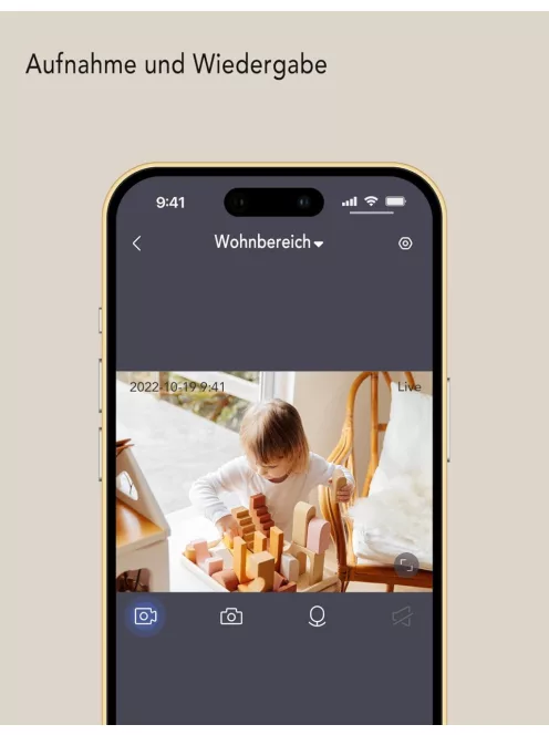 Nooie bébiőr kamera applikációval 1080p, OUTLET termék