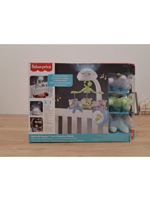 Fisher Price távirányítós, projektoros 3in1-ben zenélő-forgó OUTLET termék