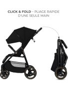 Kinderkraft TRIG 3 babakocsi 0-22 kg -ig- fekete OUTLET termék