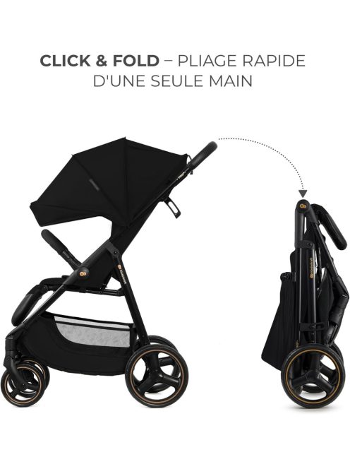 Kinderkraft TRIG 3 babakocsi 0-22 kg -ig- fekete OUTLET termék