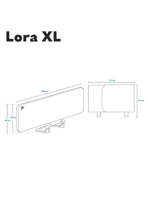 Lionelo Lora XL leesésgátló, OUTLET termék