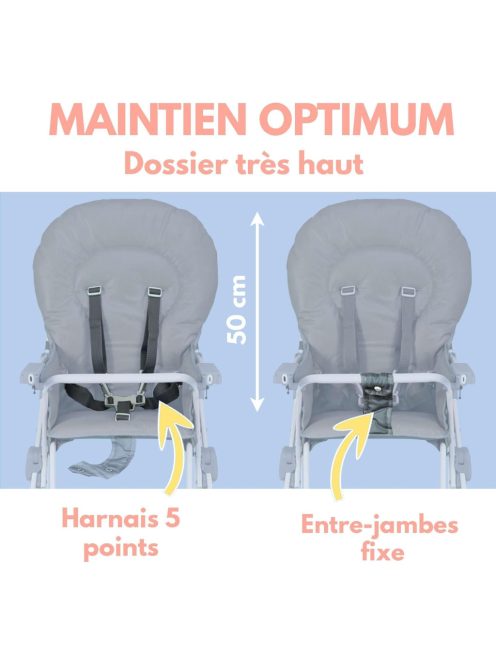 Bambisol Fix összecsukható etetőszék, OUTLET termék