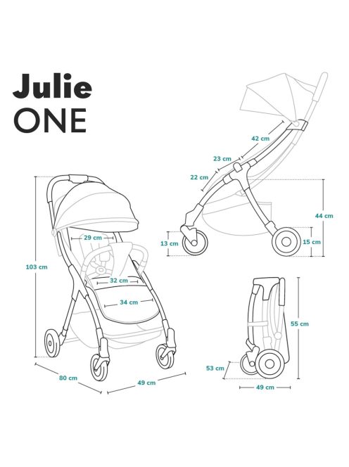 LIONELO Julie One babakocsi 22 kg-ig- Outlet termék