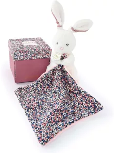   DouDou Boh'aime plüss nyuszi szundikendővel, OUTLET termék