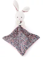 DouDou Boh'aime plüss nyuszi szundikendővel, OUTLET termék