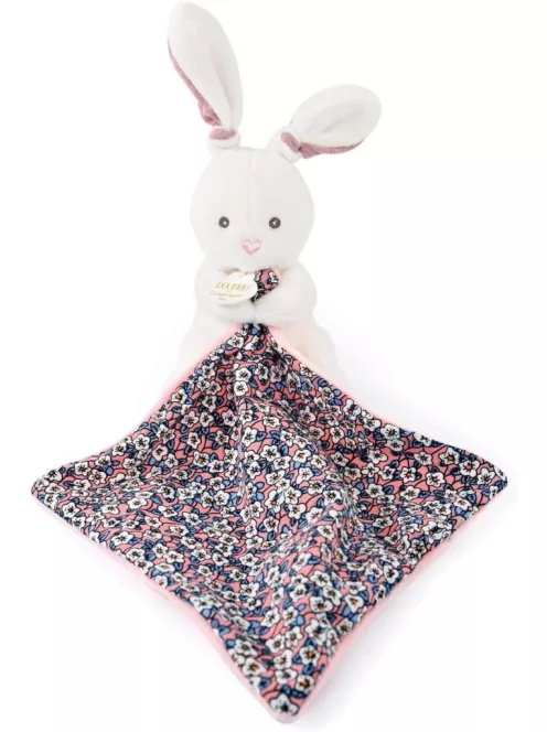 DouDou Boh'aime plüss nyuszi szundikendővel, OUTLET termék