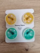 Tommee Tippee Night Glow 0-6hó 4db-os szilikon cumi szett, OUTLET termék