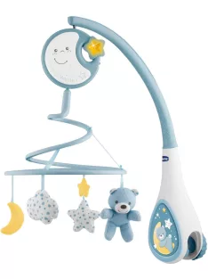 Chicco Next2Dreams zenélő-forgó kék OUTLET termék
