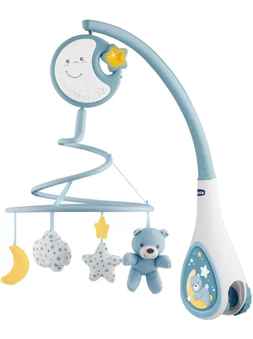Chicco Next2Dreams zenélő-forgó kék OUTLET termék