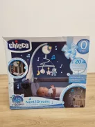 Chicco Next2Dreams zenélő-forgó kék OUTLET termék