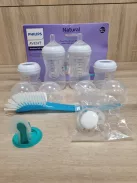 Philips Avent Natural Response 4db-os cumisüveg szett kefével és cumival, OUTLET termék