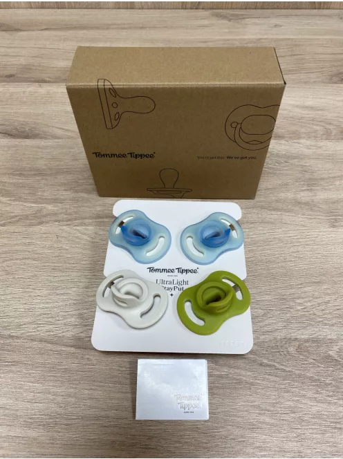 Tommee Tippee Ultra-Light 6-18hó StayPut nappali és éjszakai cumi szett, OUTLET termék