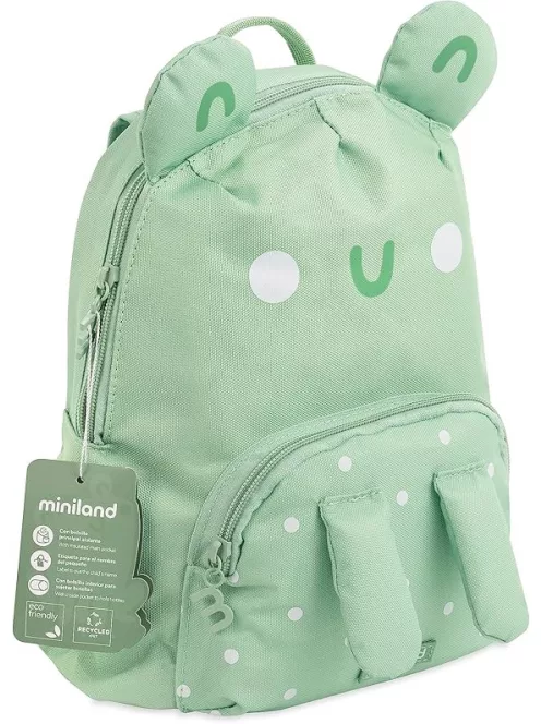 Miniland ECO Frog gyermek hátizsák, OUTLET termék