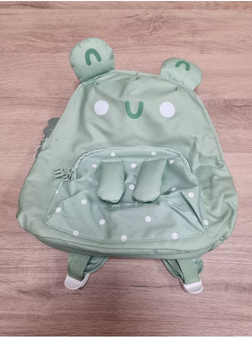 Miniland ECO Frog gyermek hátizsák, OUTLET termék