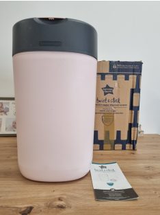   Tommee Tippee Twist&Click pelenkatartó, halvány rózsaszín- Outlet termék