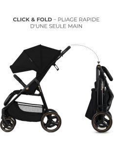   Kinderkraft TRIG 3 babakocsi 0-22 kg -ig- fekete, OUTLET termék