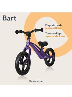 Lionelo Bart lila futóbicikli, OUTLET termék