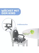Chicco Pocket Snack etetőszék, dark gray - OUTLET termék