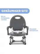 Chicco Pocket Snack etetőszék, dark gray - OUTLET termék