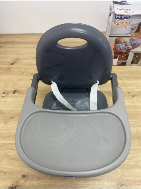 Chicco Pocket Snack etetőszék, dark gray - OUTLET termék