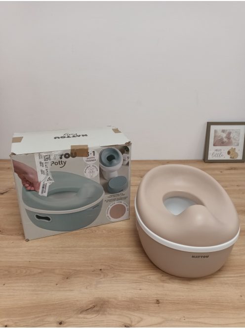 Nattou Potty 3 az 1-ben, bili, fellépő és WC szűkítő, OUTLET termék