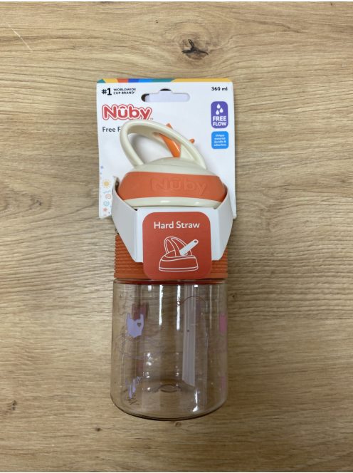 Nuby szívószálas itatópohár tritánból-360ml, OUTLET termék