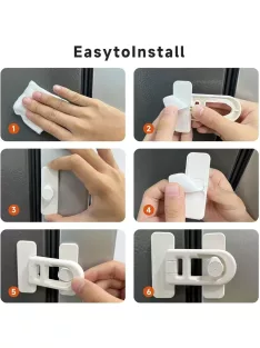   4 db-os biztonsági hűtőszekrényzár készlet, OUTLET termék