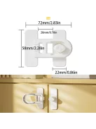 4 db-os biztonsági hűtőszekrényzár készlet, OUTLET termék