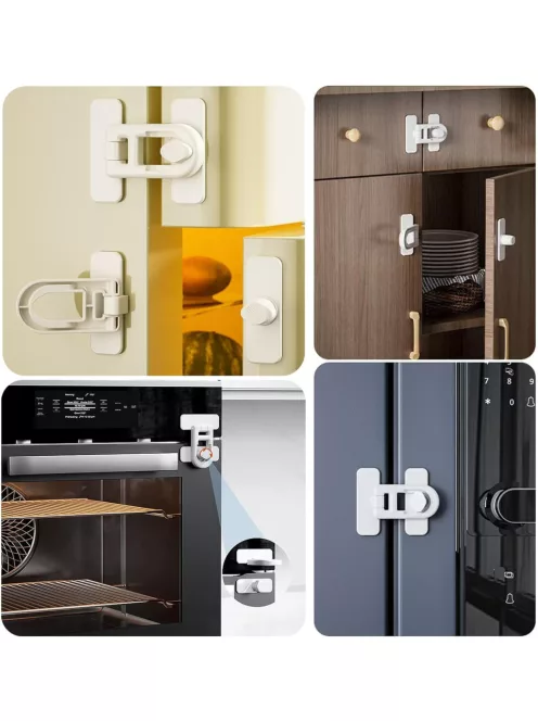 4 db-os biztonsági hűtőszekrényzár készlet, OUTLET termék